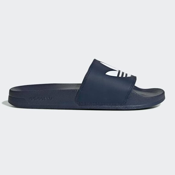 NEW! ADIDAS ORIGINALS Men\'s \'ADILETTE LITE\' Navy Slides Slippers Shoes Summer